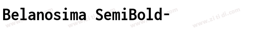 Belanosima SemiBold字体转换